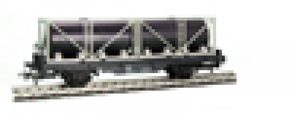 314 ÖBB Tragwagen für Container Kessel, grau, schwarz