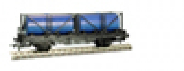 314 ÖBB Tragwagen für Container Kessel, schwarz, blau